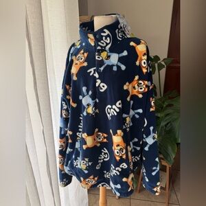 NWT Bluey‎ Bingo Blue Character Fleece Top
